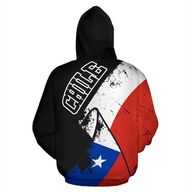 Chile Special Grunge Flag Hoodie NNK 093-Apparel-NNK-Hoodie-S-Vibe Cosy™