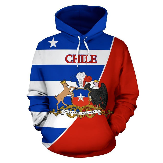 Chile Hoodie Coat Of Arms NNK 101-Apparel-NNK-Hoodie-S-Vibe Cosy™