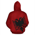 Albania Hoodie Knitted Flag Color NNK 1112-Apparel-NNK-Hoodie-S-Vibe Cosy™
