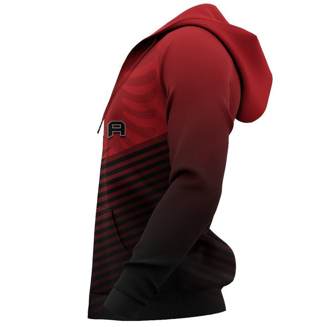 Albania Flag Hoodie - Energy Style NNK 1117-Apparel-NNK-Hoodie-S-Vibe Cosy™