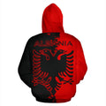 Albania Flag Hoodie - Mystic Style NNK 1119-Apparel-NNK-Hoodie-S-Vibe Cosy™