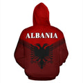 Albania Flag Always In Me Hoodie NNK 1127-Apparel-NNK-Zip-Up Hoodie-S-Vibe Cosy™