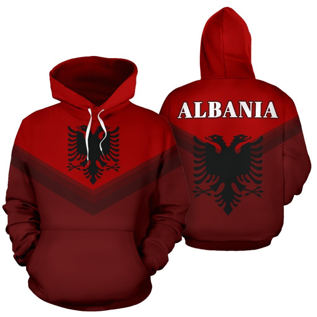 Albania Flag Always In Me Hoodie NNK 1127-Apparel-NNK-Hoodie-S-Vibe Cosy™
