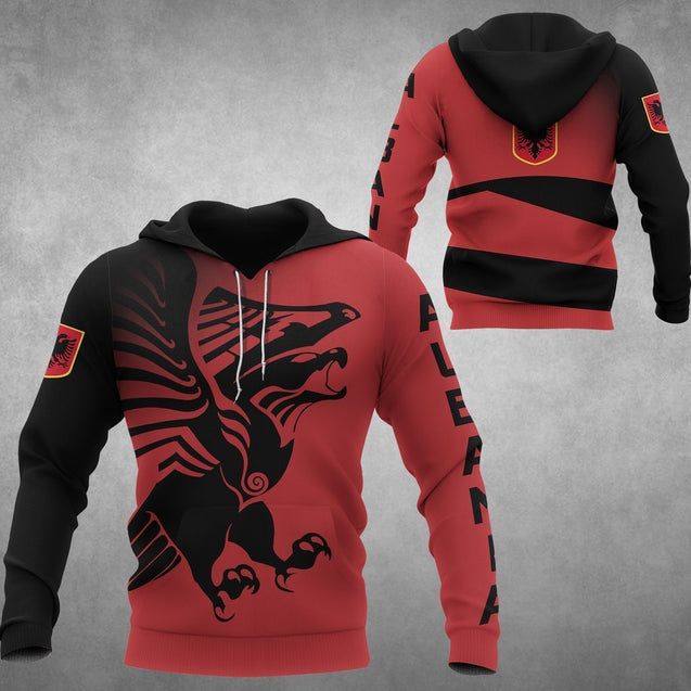 Albania Eagle Hoodies NNK 1128-Apparel-NNK-Hoodie-S-Vibe Cosy™