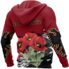 Albania - Poppy National Flower Special Hoodie NNK 1129-Apparel-NNK-Hoodie-S-Vibe Cosy™