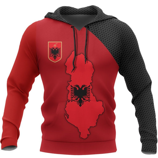 Albania Map Special Hoodie NNK 1130-Apparel-NNK-Hoodie-S-Vibe Cosy™