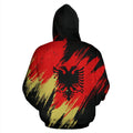 Albania Hoodie Painting Ver.2 NNK 1132-Apparel-NNK-Zip-Up Hoodie-S-Vibe Cosy™