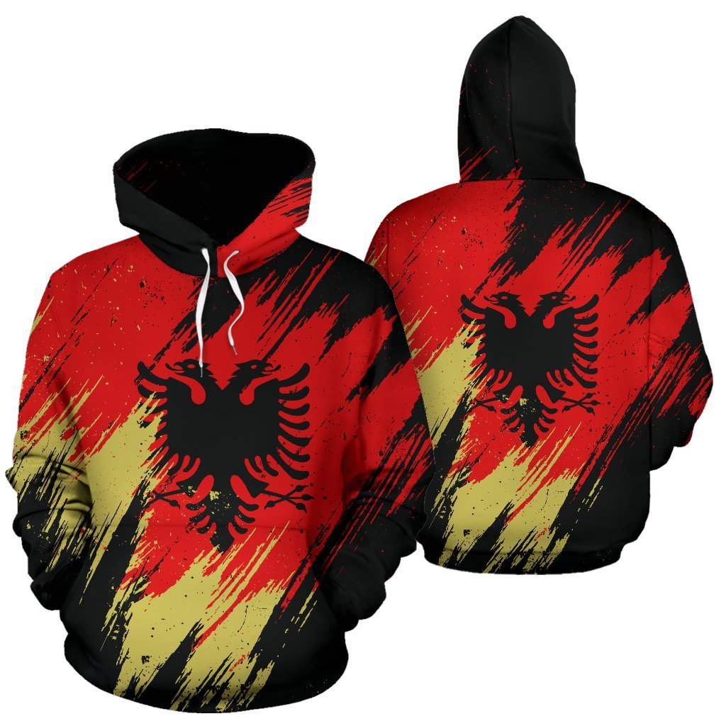 Albania Hoodie Painting Ver.2 NNK 1132-Apparel-NNK-Hoodie-S-Vibe Cosy™