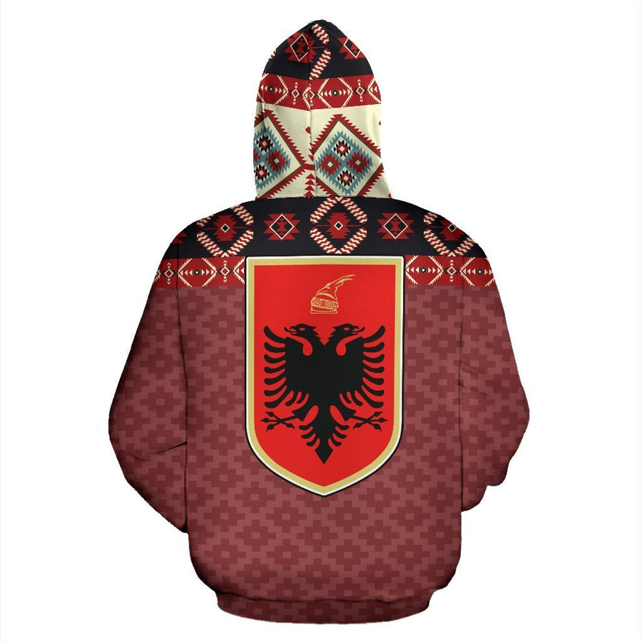 Albania All Over Hoodie NNK 1133-Apparel-NNK-Hoodie-S-Vibe Cosy™