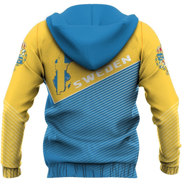 Sweden Sport Hoodie - Stroke Style ZIPNNK 116-Apparel-NNK-Hoodie-S-Vibe Cosy™