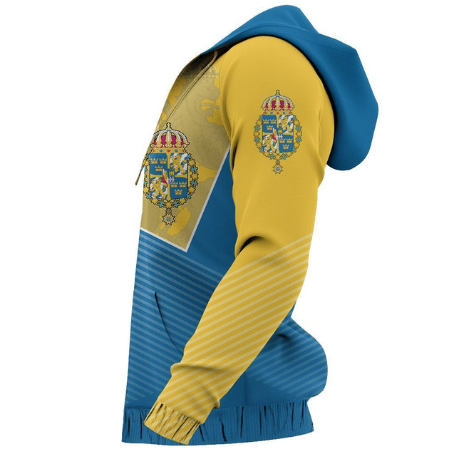 Sweden Sport Hoodie - Stroke Style ZIPNNK 116-Apparel-NNK-Hoodie-S-Vibe Cosy™