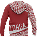 Tonga Coat Of Arms Hoodie - Circle Red Ver 2.0 NNK 1223-Apparel-NNK-Zipped Hoodie-S-Vibe Cosy™