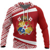 Tonga Coat Of Arms Hoodie - Circle Red Ver 2.0 NNK 1223-Apparel-NNK-Hoodie-S-Vibe Cosy™