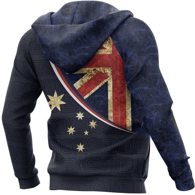 Australia Flag All Over Print Hoodie NNK 1401-Apparel-PL8386-Hoodie-S-Vibe Cosy™