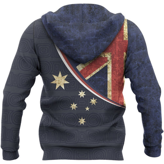 Australia Flag All Over Print Hoodie NNK 1401-Apparel-PL8386-Zip -Up Hoodie-S-Vibe Cosy™