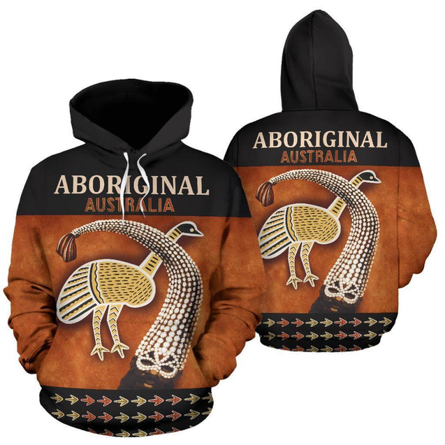 Aboriginal Australia All Over Print Hoodie NNK 1404-Apparel-PL8386-Hoodie-S-Vibe Cosy™