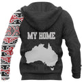 New Zealand In My Heart, My Home Australia Hoodie Maori NNK 1414-Apparel-PL8386-Zip -Up Hoodie-S-Vibe Cosy™