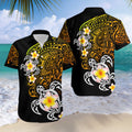 Amazing Polynesian Golden Maori Tattoo Hawaii Shirt