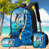 Custom name Marlin fishing Team Billfish 3D Design Printed Backpack