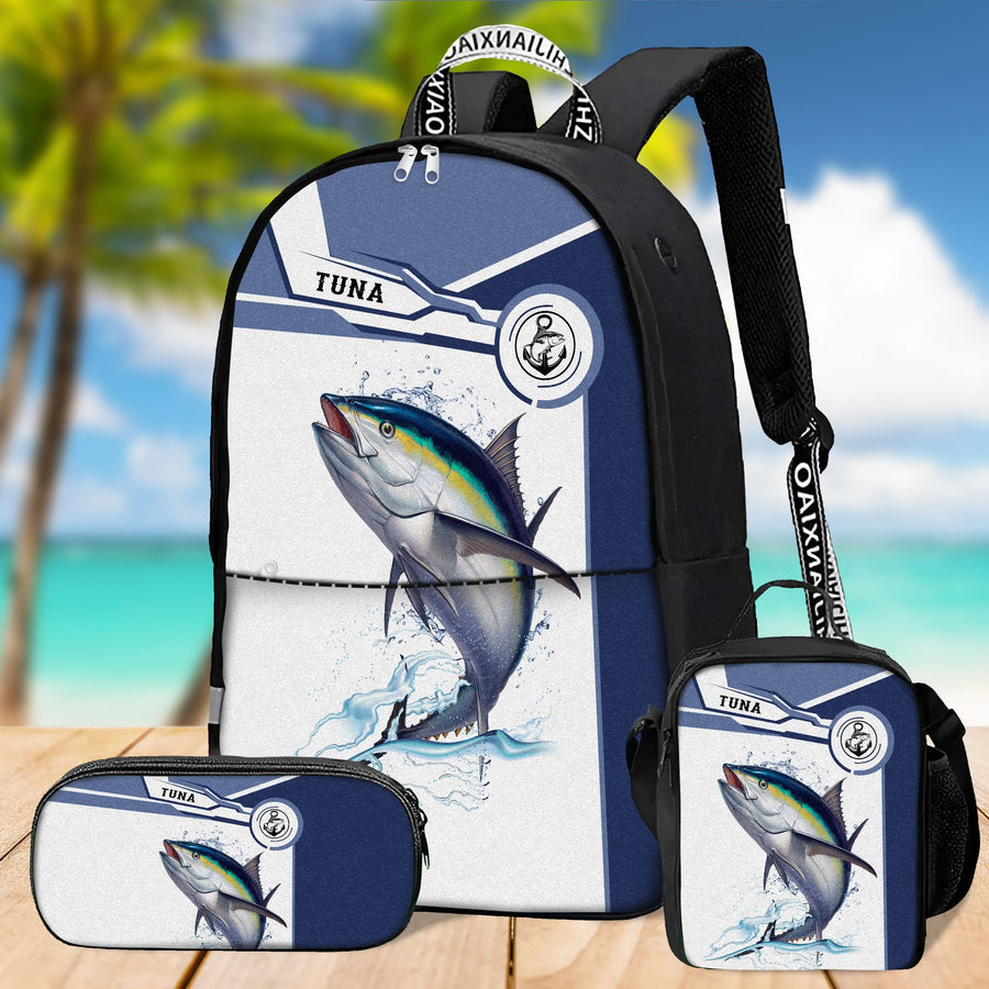 Tuna fishing Catch and Release 3D Design print Backpack