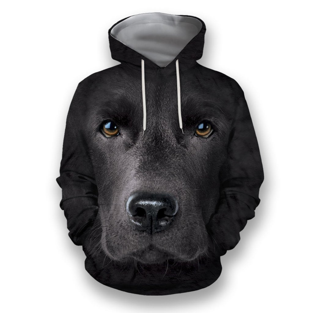 3D All Over Print Black Labrador Face-Apparel-NTT-Hoodie-S-Vibe Cosy™