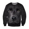 3D All Over Print Black Labrador Face-Apparel-NTT-Sweatshirt-S-Vibe Cosy™