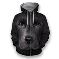 3D All Over Print Black Labrador Face-Apparel-NTT-Zip-S-Vibe Cosy™