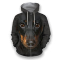 3D All Over Print Dachshund Face-Apparel-NTT-Zip-S-Vibe Cosy™