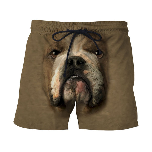3D All Over Print Bulldog Face-Apparel-NTT-SHORTS-S-Vibe Cosy™
