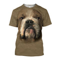 3D All Over Print Bulldog Face-Apparel-NTT-T-Shirt-S-Vibe Cosy™
