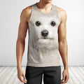 3D All Over Print Bichon Frise Face-Apparel-NTT-Tank Top-S-Vibe Cosy™