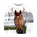 3D All Over Print Christmas Horse-Apparel-NTT-Sweatshirt-S-Vibe Cosy™