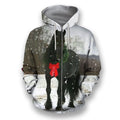 3D All Over Print Christmas Horse-Apparel-NTT-Zipped Hoodie-S-Vibe Cosy™