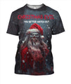 3D All Over Print Christmas Evil Santa-Apparel-NTT-T-Shirt-S-Vibe Cosy™