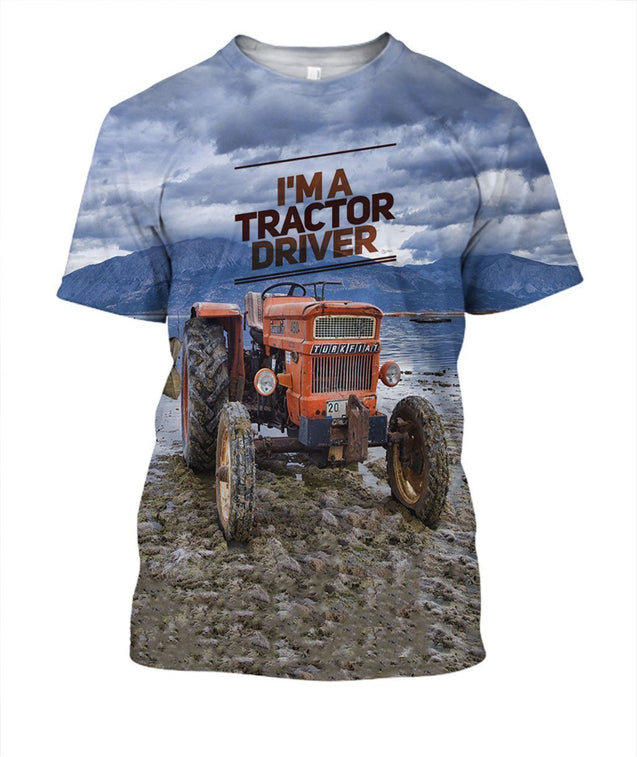 3D All Over Print Amazing Tractor-Apparel-NTT-T-Shirt-S-Vibe Cosy™