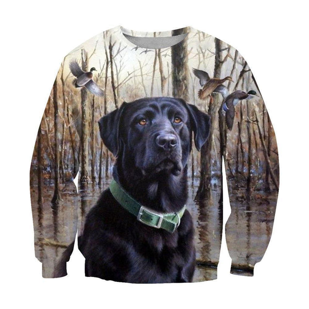 3D All Over Print Black Labrador Retriever-Apparel-NTT-Sweatshirt-S-Vibe Cosy™