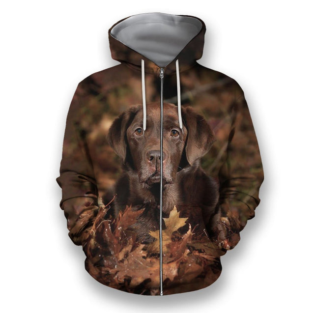 3D All Over Print Black Labrador Retriever-Apparel-NTT-ZIPPED HOODIE-S-Vibe Cosy™