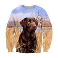 3D All Over Print Black Labrador Retriever In The Field-Apparel-NTT-Sweatshirt-S-Vibe Cosy™