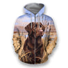 3D All Over Print Black Labrador Retriever In The Field-Apparel-NTT-ZIPPED HOODIE-S-Vibe Cosy™