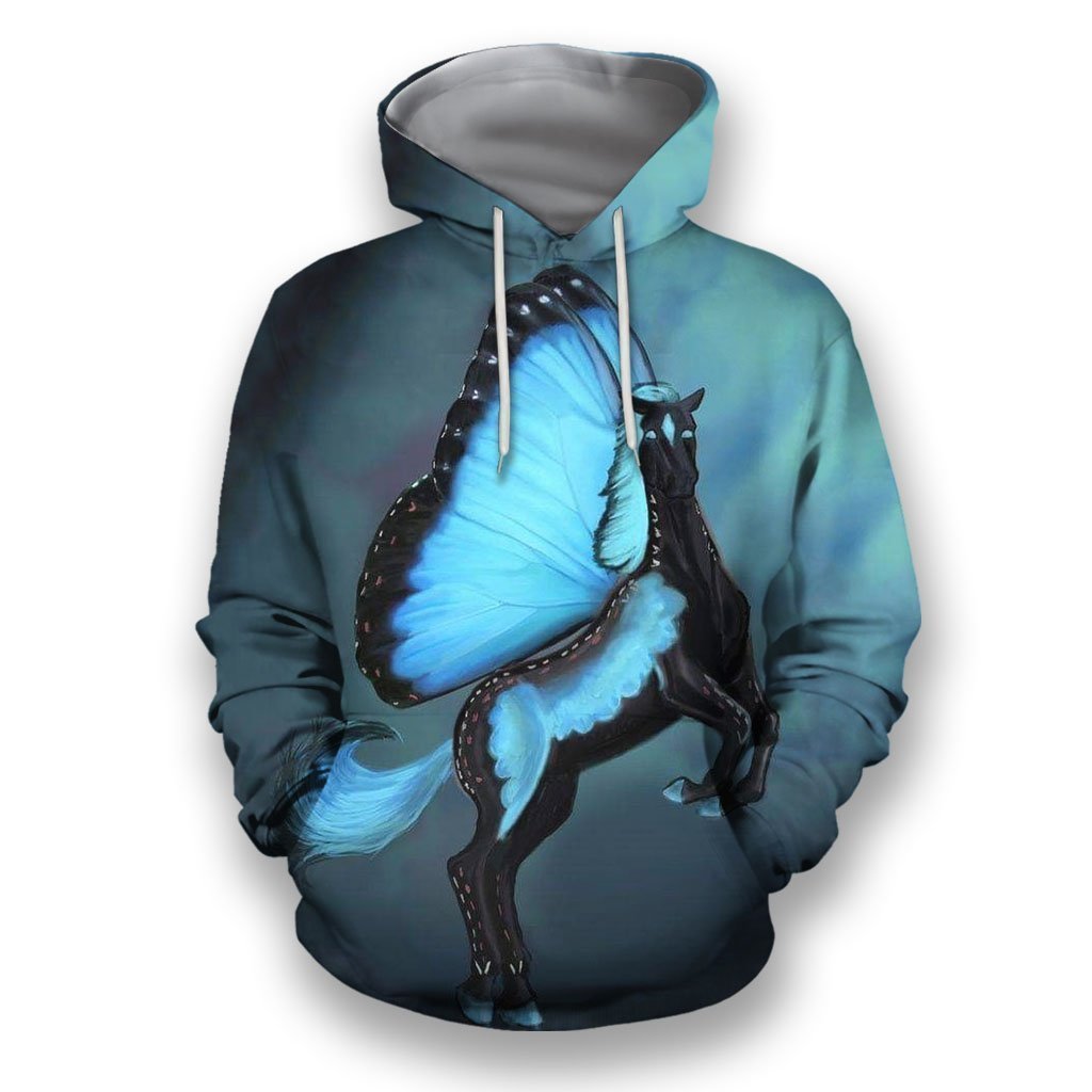 3D All Over Print Butterfly Horse NK-Apparel-NNK-Hoodie-S-Vibe Cosy™