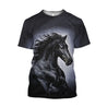 3D All Over Print Black Horse Art-Apparel-NTT-T-Shirt-S-Vibe Cosy™