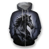 3D All Over Print Black Horse Art-Apparel-NTT-Zip-S-Vibe Cosy™