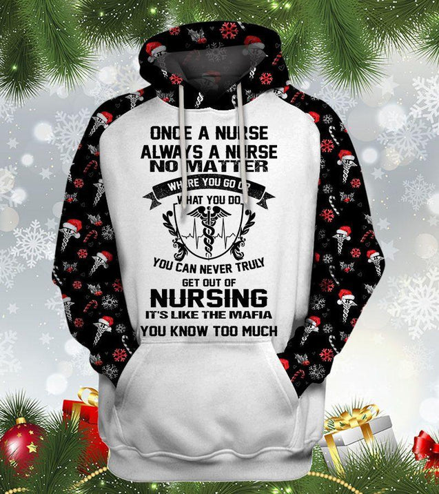 Once A Nurse Always A Nurse - US Unisex Size Hoodie-Apparel-TA-Hoodie-S-Vibe Cosy™