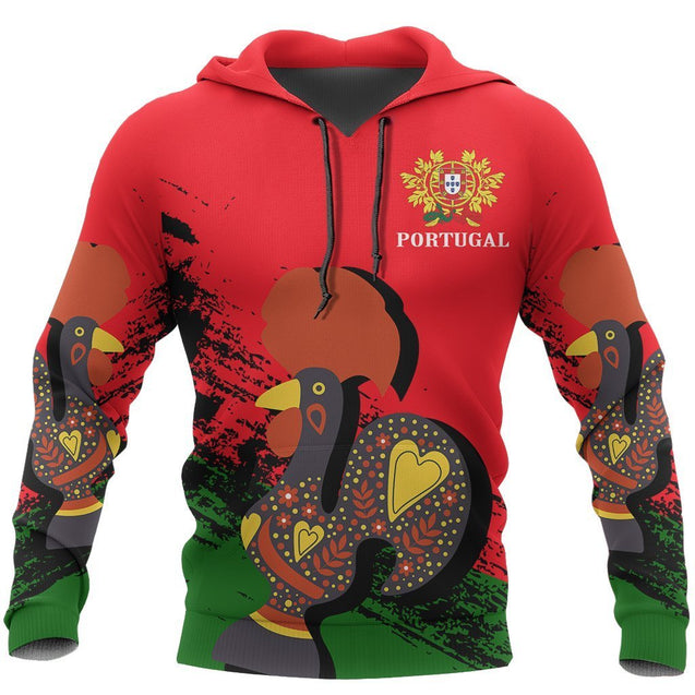 Portugal Rooster Special Hoodie NVD1026-Apparel-Dung Van-Hoodie-S-Vibe Cosy™