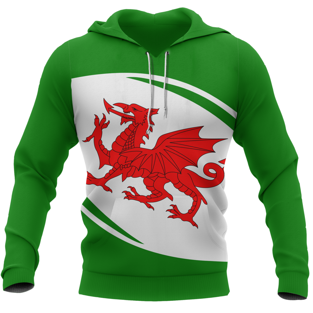 Wales Flag Ellipse Style NVD1059-Apparel-Dung Van-Hoodie-S-Vibe Cosy™