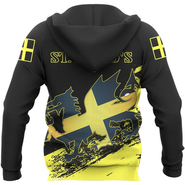 Wales - Welsh Saint David Special Hoodie NVD1060-Apparel-Dung Van-Hoodie-S-Vibe Cosy™