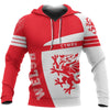 Wales Sport Red Hoodie - Premium Style PL-Apparel-PL8386-Hoodie-S-Vibe Cosy™