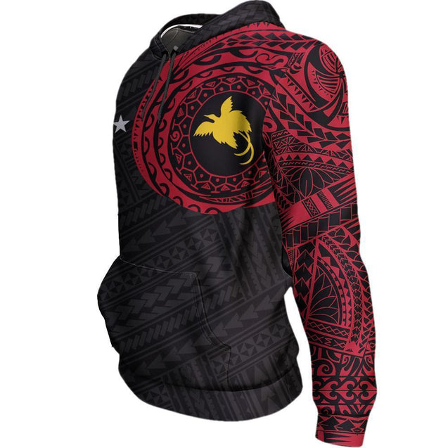 Papua New Guinea in My Heart Tattoo Style Hoodie New Version A7 NVD1074-Apparel-Ocean Hoodie-Hoodie-S-Vibe Cosy™