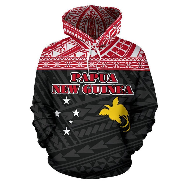 Papua New Guinea All Over Hoodie - BN01-NVD1076-Apparel-Ocean Hoodie-Hoodie-S-Vibe Cosy™