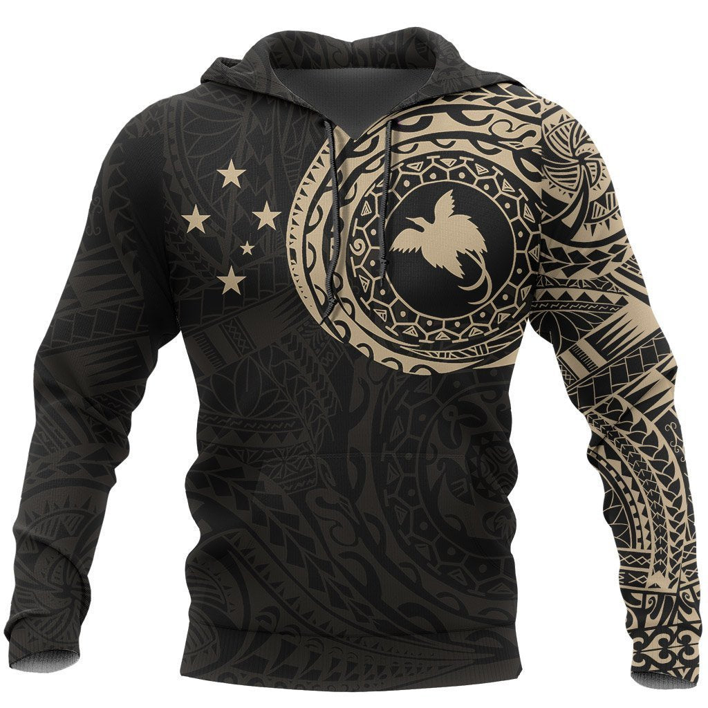 Papua New Guinea in My Heart Tattoo Style Hoodie A7 NVD1080-Apparel-Ocean Hoodie-Hoodie-S-Vibe Cosy™